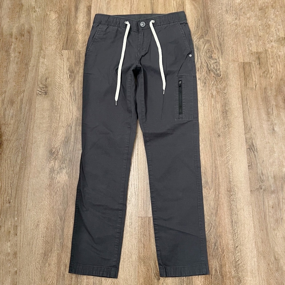 Vuori Ripstop Climber Pants Mens Medium Charcoal Grey Hiking Stretch Outdoor  S
